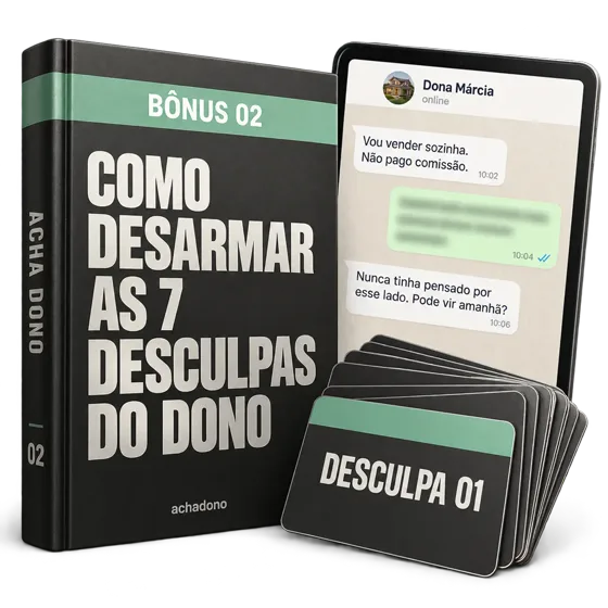 Capa do bônus 2: COMO DESARMAR AS 7 DESCULPAS DO DONO